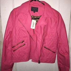 Leather Motto Jacket